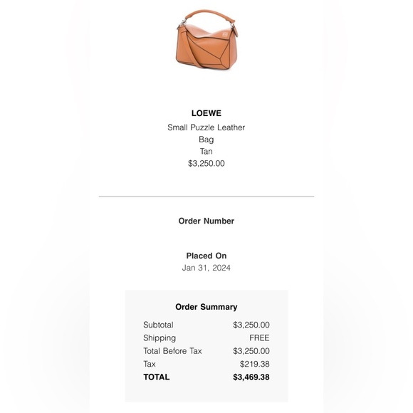 Loewe Small Tan Puzzle Bag - Picture 11 of 11